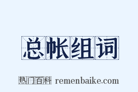 总帐组词是什么意思的图片